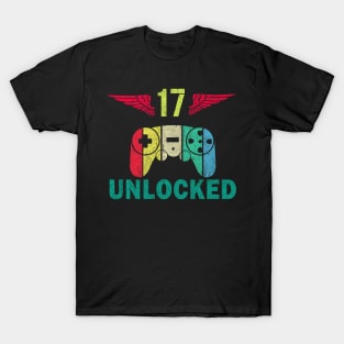 Level 17 Unlocked Awesome Since 2003 - Gamers lovers T-Shirt